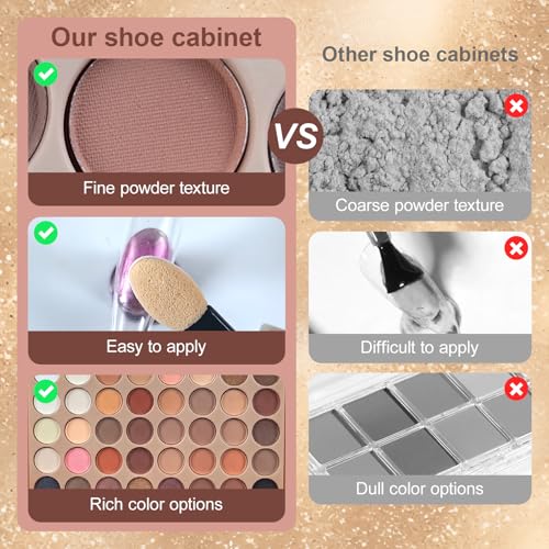 Image of 40 Colors Nail Pigment Powder Palette, Ombre Color Pigment Powder for Nails, Professional Nail Supplies Manicure DIY Accessories for Beginners Home, C