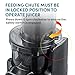 Elite Gourmet EJX600 Mini Compact Small Space-Saving Masticating Slow Juicer Cold Press Juice Extractor, Nutrient and Vitamin Dense, BPA-Free Tritan, Easy to Clean, 16 oz Juice Cup, Charcoal Grey