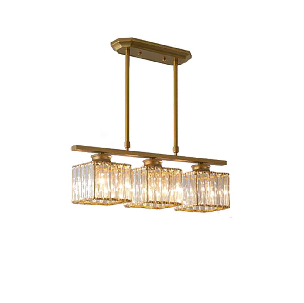 Plafonnier suspendu en cristal doré au design rustique de luxe - 8