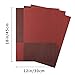 Top Finel Placemats for Dining Table,Plastic Christmas Table Mats Set of 8,Square Plaid Placemats,Red