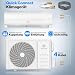 KESSER® Split Klimaanlage Set Quick Connect – WiFi & App Klimagerät mit Heizfunktion & Kühlmodus Wandklimaanlage, mit Kupferleitung 18000 BTU 5,3 kW Kältemittel R32 Inkl. Montagematerial