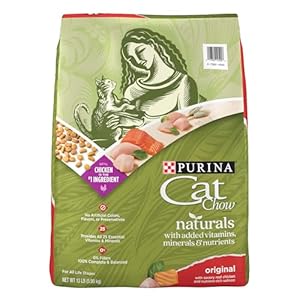 Purina Cat Chow Naturals With Added Vitamins, Minerals and Nutrients Dry Cat Food, Naturals Original – 13 lb. Bag