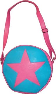Scott Pilgrim vs. The World Ramona Flowers Star Circle Messenger Bag (Pink/Turquoise)