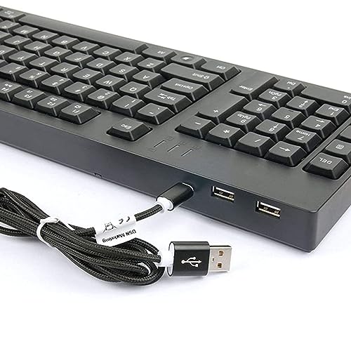 Clavier gaucher filaire double interface USB et design ergonomique grand format - 5
