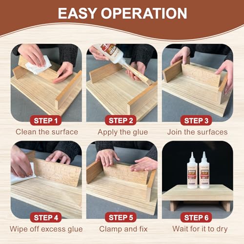 super strong wood glue 845floz clear waterproof for heavy duty woodworking furniture assembly 1 pack