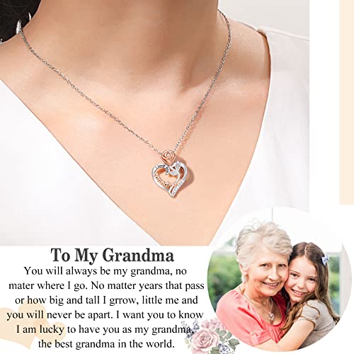 Upromi Grandma Gifts, Mothers Day Gifts For Grandma Necklace, Great Gigi Gifts For Grandma Birthday Gifts, Best Grandma Grandmother Gifts From Granddaughter Grandson, Grandma Gift Ideas #TOP1