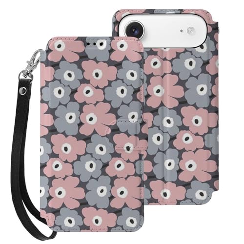 iphone 17用 ケース 花柄 手帳型 と互換性のある カード収納 いphone17用 カバー 手帳型 Puレザー 横置きスタンド機能 折りたたみ スマホケース スタンド付き アイフォン 17用 ケース 内蔵マグネット 開閉式 財布型 軽量 薄型 耐衝