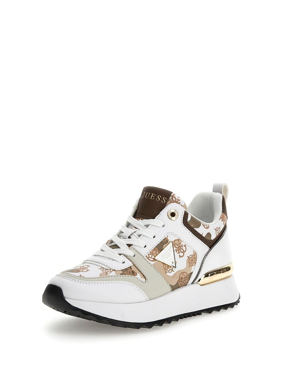 Guess Zapatillas Deportivas X-Treme de Karl Lagerfeld para Mujer, Blanco/Beige FLTKYN ELE12 Multi