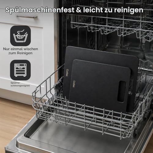 Holzfaser Schneidebrett 2er-Pack, Spülmaschinenfest Composite Cutting Board – Ansicht 2