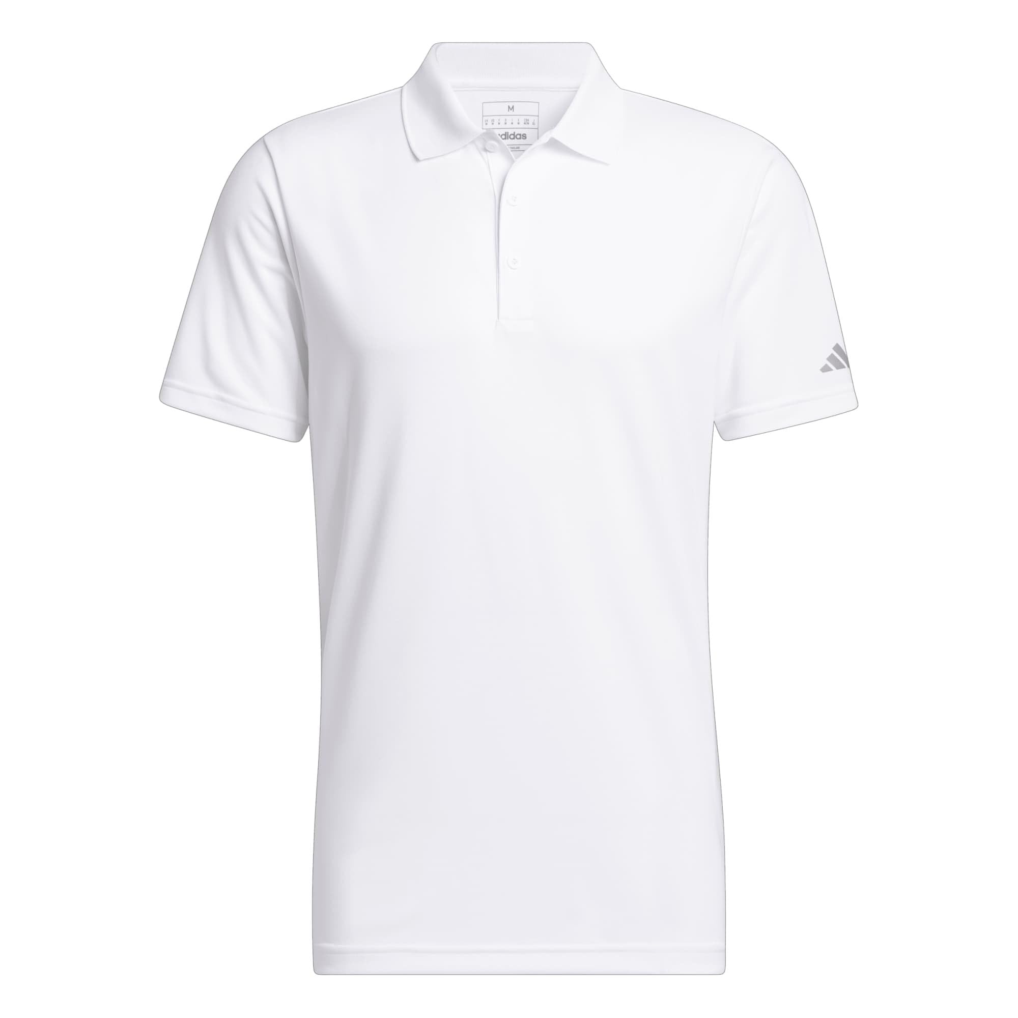 adidas Golf Men's Performance Primegreen Polo Shirt, White, Large