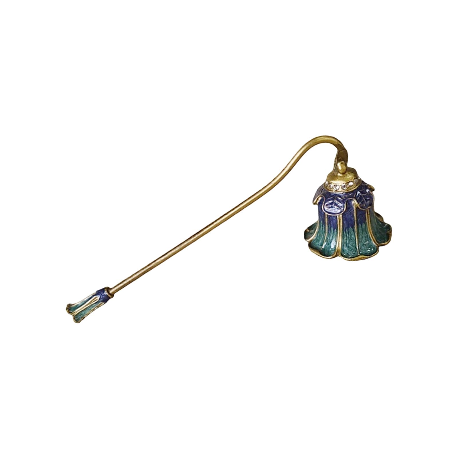 Kaeltsyn Brass Candlesnuffers Wicks Snuffer Accessory, Extinguish Flame Safely with Long Handle Putting Out Snuffer