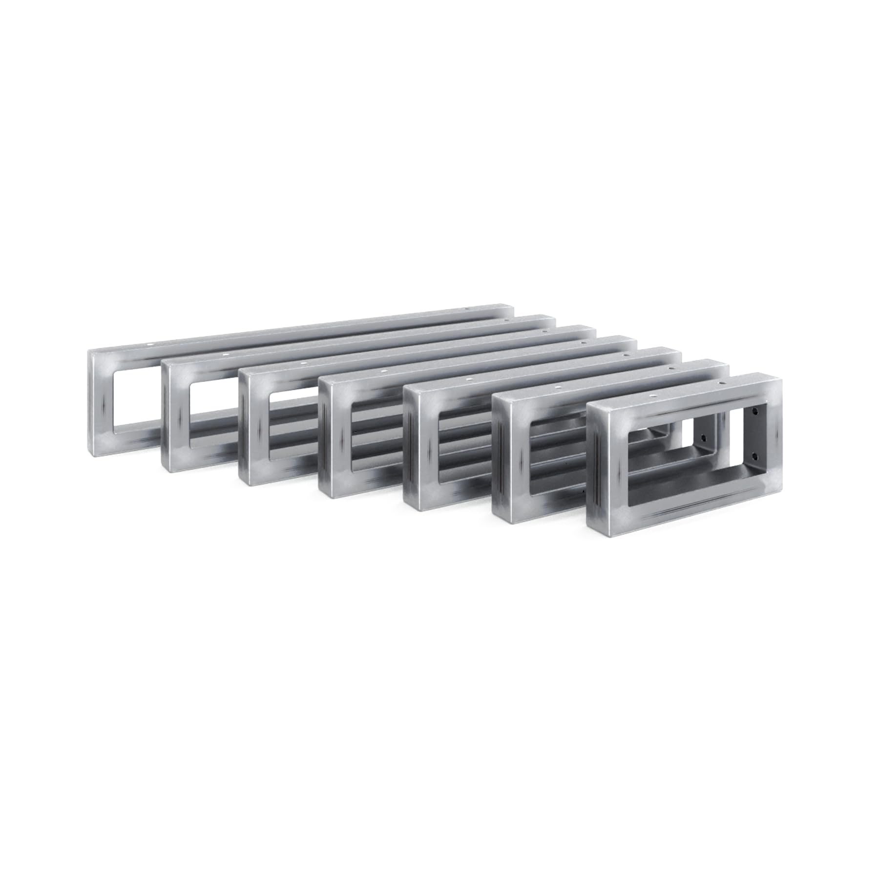 HEVVA RHEIN Soporte de lavabo de 10 cm de alto, 20/25/30/35/40/45/50 cm | Soporte para lavabo de pared o encimera | (juego de 2 unidades, barniz transparente, 35 cm)