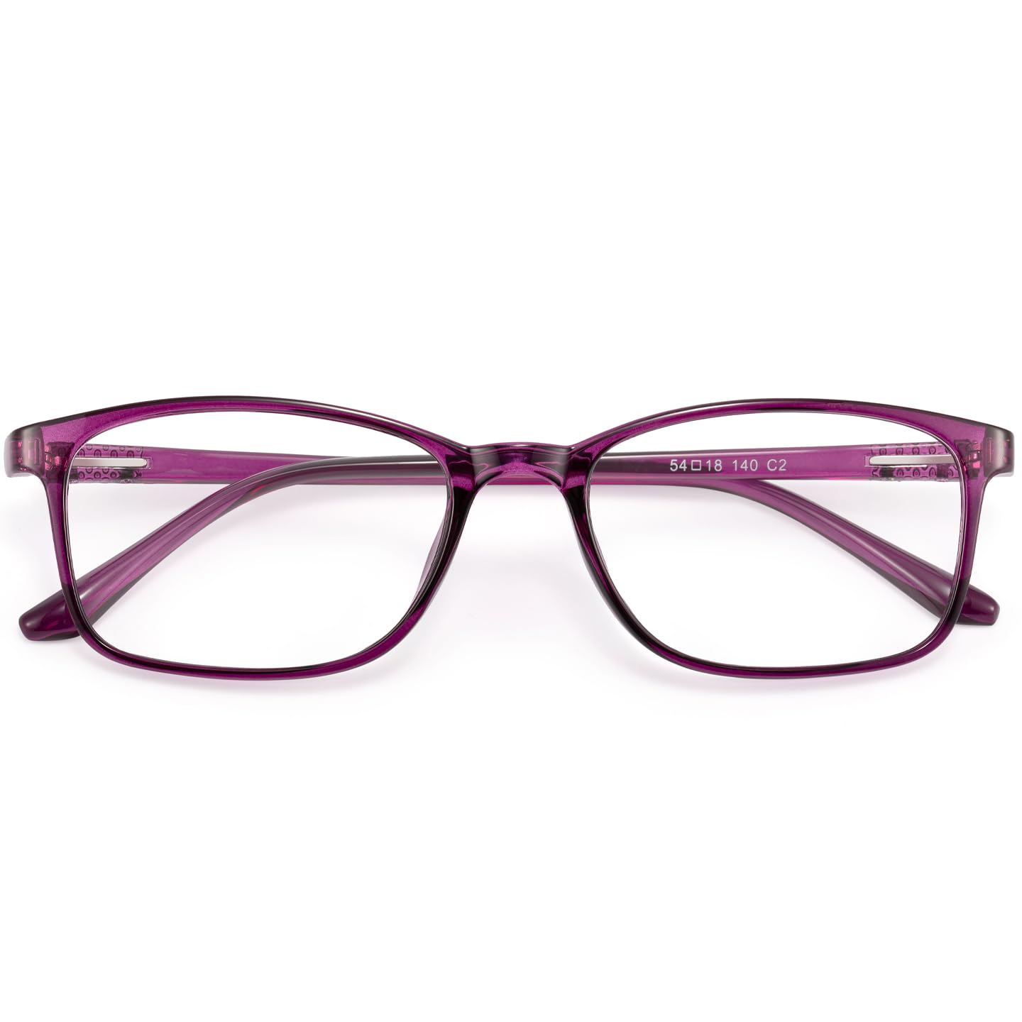 ANRRI Blue Light Blocking Glasses Anti Glare Men Eye Protect Computer Screen Game Eyeglasses Lightweight Vintage Frame Women (Purple