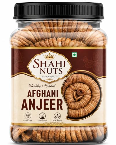 Image of SHAHI NUTS Dried Afghani Anjeer 1Kg | Premium Big Size Dry Figs | Naturally Sweet Dried Figs | Fiber Rich Dry Fruit | Soft & Delicious Anjeer | Healthy Everyday Snack