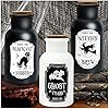 ORIENTAL CHERRY Halloween Decor - Halloween Decorations Indoor - Set of 3 Apothecary Potion Bottles - Black And White Scary Witch Farmhouse Decoration For Tiered Tray Table Home Room Party Supplies ORIENTAL CHERRY Halloween Decor - Halloween Decorations Indoor - Set of 3 Apothecary Potion Bottles - Black And White Scary Witch Farmhouse Decoration For Tiered Tray Table Home Room Party Supplies