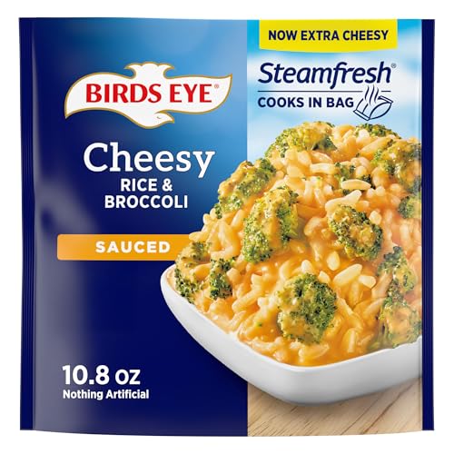 Birds Eye Steamfresh Rice and Broccoli Cheddar Cheese, Frozen Rice,