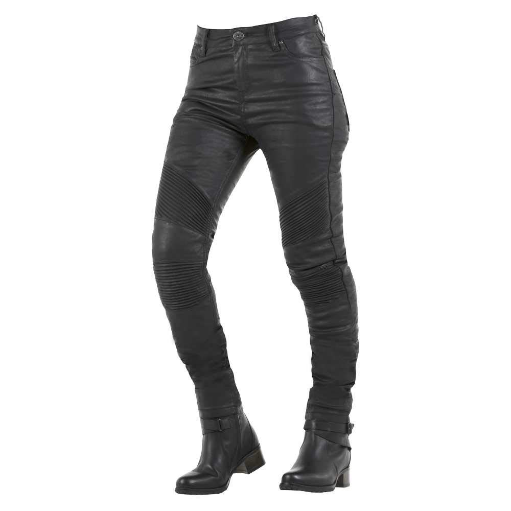 Overlap Stradale Jeans Femme Homologué Route, Noir, Taille 36