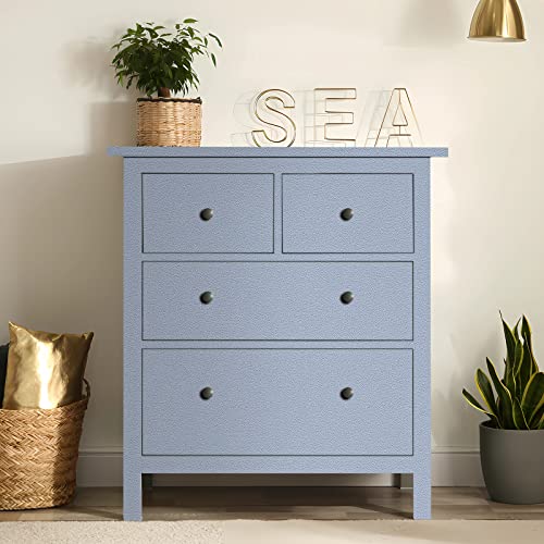 Mecpar Solid Blue Wallpaper 15.7" X 118" Grey Blue Contact Paper Pure Blue Peel And Stick Wallpaper Matte Blue Textured Vinyl Film Self-Adhesive Removable Thicken Paper For Wall Countertop Cabinet #TOP3