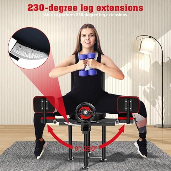 Leg - Stretcher - Machine, Split - Stretching Machine for Flexibility, 300lbs Hip Spreader for Beginner Tight HIPS, Heavy Duty Splits Training Equipment of Home Dancing Room Gym