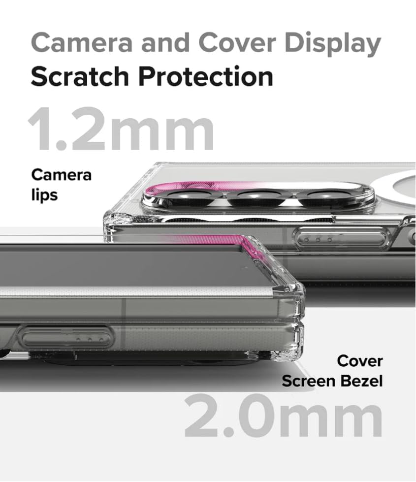 Image of Hybird Shockproof Mobile Back Case Cover for Samsung Galaxy Z Fold 8 Ultra 5G Clear Ceas with Magnetic Support Anti Yellow Slim Back Cover Case Galaxy Z Fold8 Ultra 5G Cover