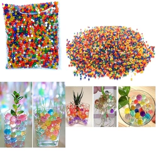 Image of (1000 Pcs) Water Ball /Water Jelly Bubbles /Water Jelly Beads Soil Jelly Water Balls Magic Crystal Rubber Jelly Beads for Decoration ( N125)