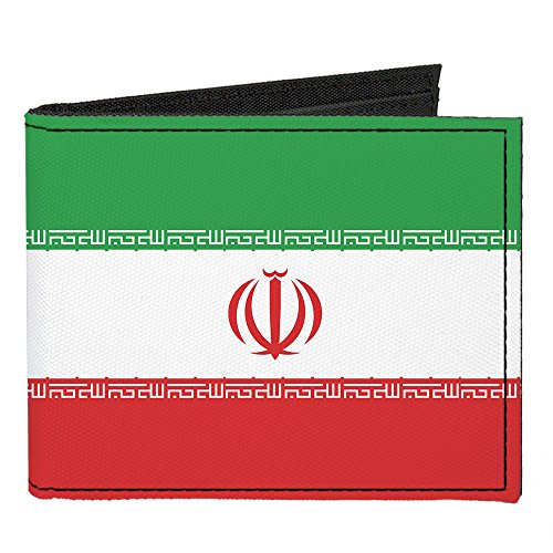 Buckle-Down Canvas Bi-fold Wallet-Iran Flag