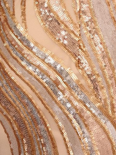 Adrianna Papell Women's Sequin One Shoulder Gown3