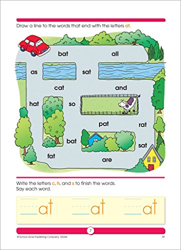 School Zone 02244 Sight Word Fun Workbook - 64 Pages, Ages 6 To 7, 1St Grade, Word Recognition, Spelling, Letter Sounds, Context Clues, Categorizing, And More thumb #2