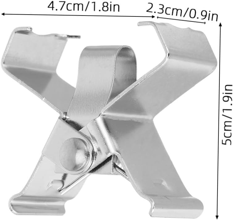OHPHCALL 3pcs Metal Oil Painting Frame Clips for Artists – Stainless Steel Wet Canvas Separators with Spring Clamp, to 6.8cm Opening for Thick Oil Canvas Boards, Picture Framing Tools