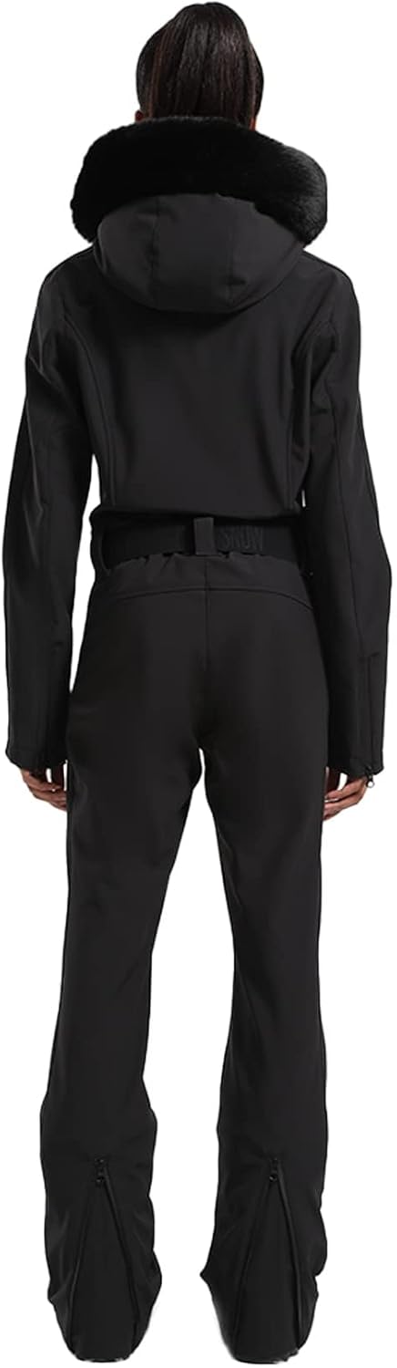 IMPHUT Women's One Piece Ski Suits Slim Waterproof Jumpsuits Windproof Snowsuit Insulated Ski Jumpsuit Skiing Sports