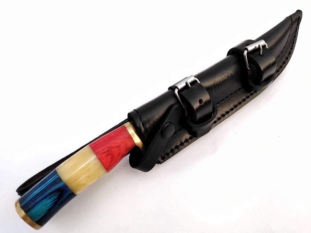 Ottoza Handmade Leather Knife Sheath Side Draw Knife Sheath Bushcraft