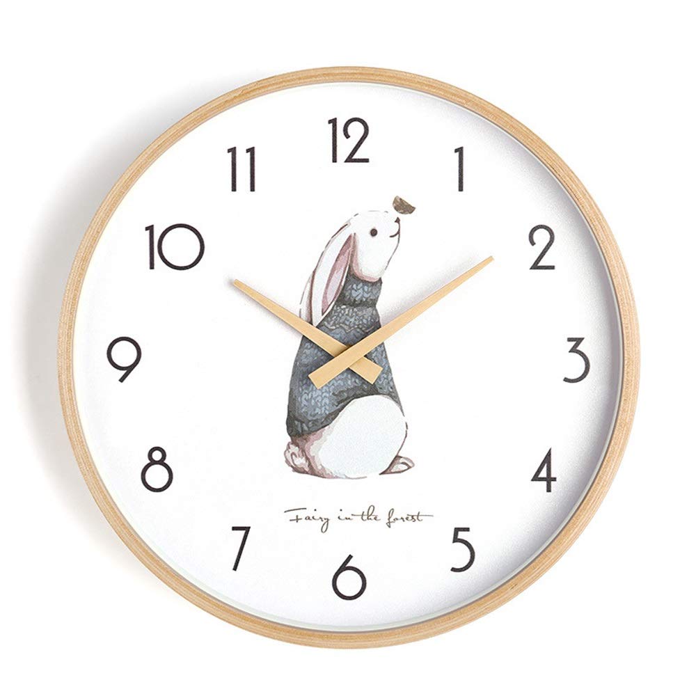 Horloge murale en bois massif silencieuse contre bruit tic-tac