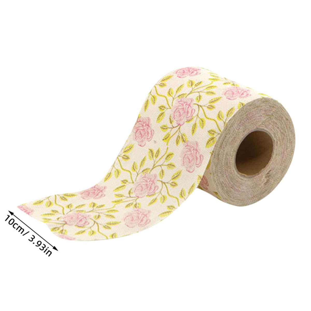5rollen Toilettenpapier Mit Blumenparty-motiv in Rosenmuster Dekoratives Toilettenpapier Aus Papier Für Hotels Restaurants Und Zuhause