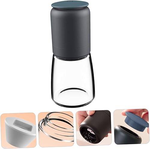 Miniatura 9 de jojofuny Molinillo de pimienta manual 2 unids pimienta manual de pimienta comino botella de vidrio trituradora de pimienta salero de vidrio abrader