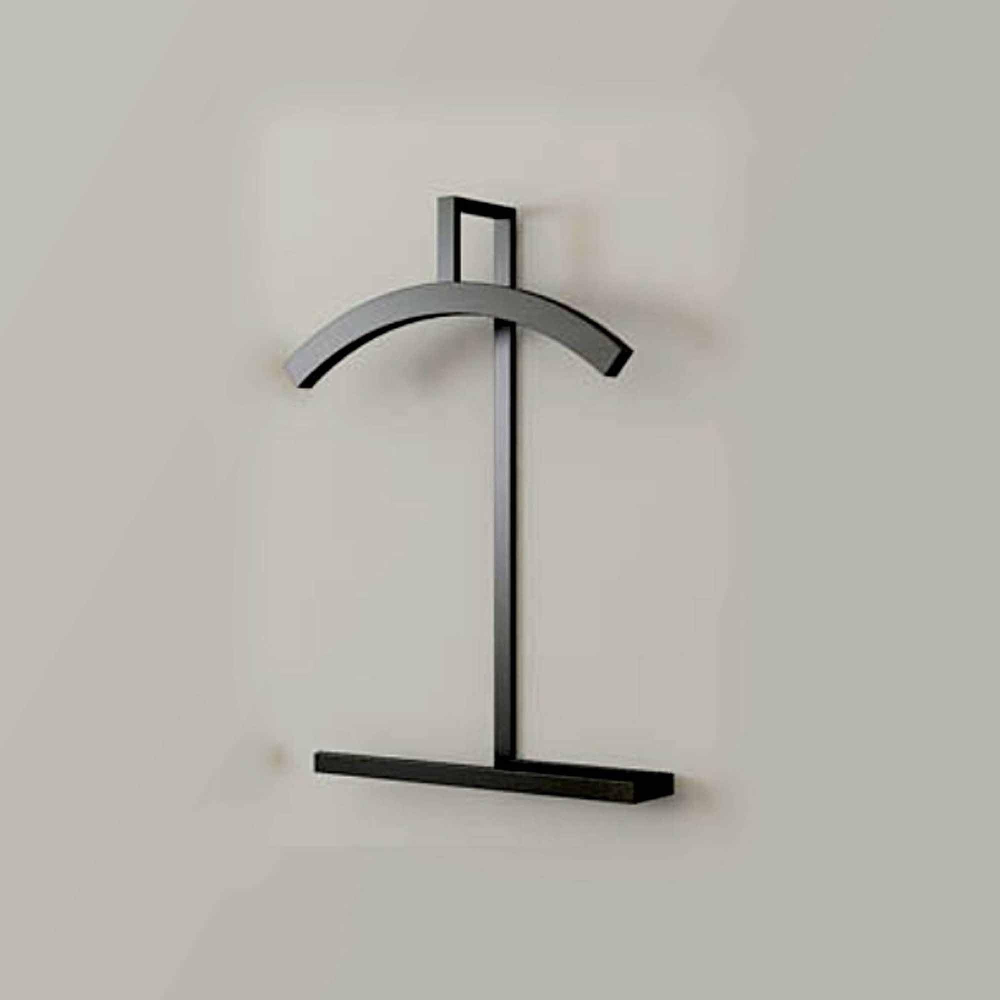 LOCOMOTO Modern Wall-Mounted Coat Stand for Office & Home Uses, Black Metal, Coat & Trouser Hanger stand | (Dimention 41 x 10 x 48 cm)-image-9