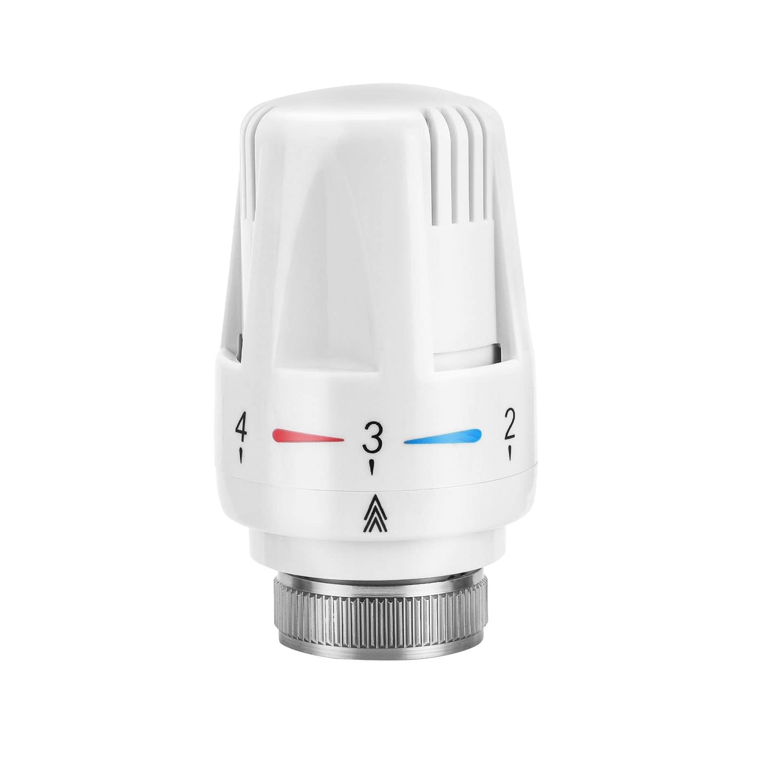 Crownshop White Thermostatic Radiator Head Thermostatic Radiator Valve Heating System Temperature Control Heads For Home Office