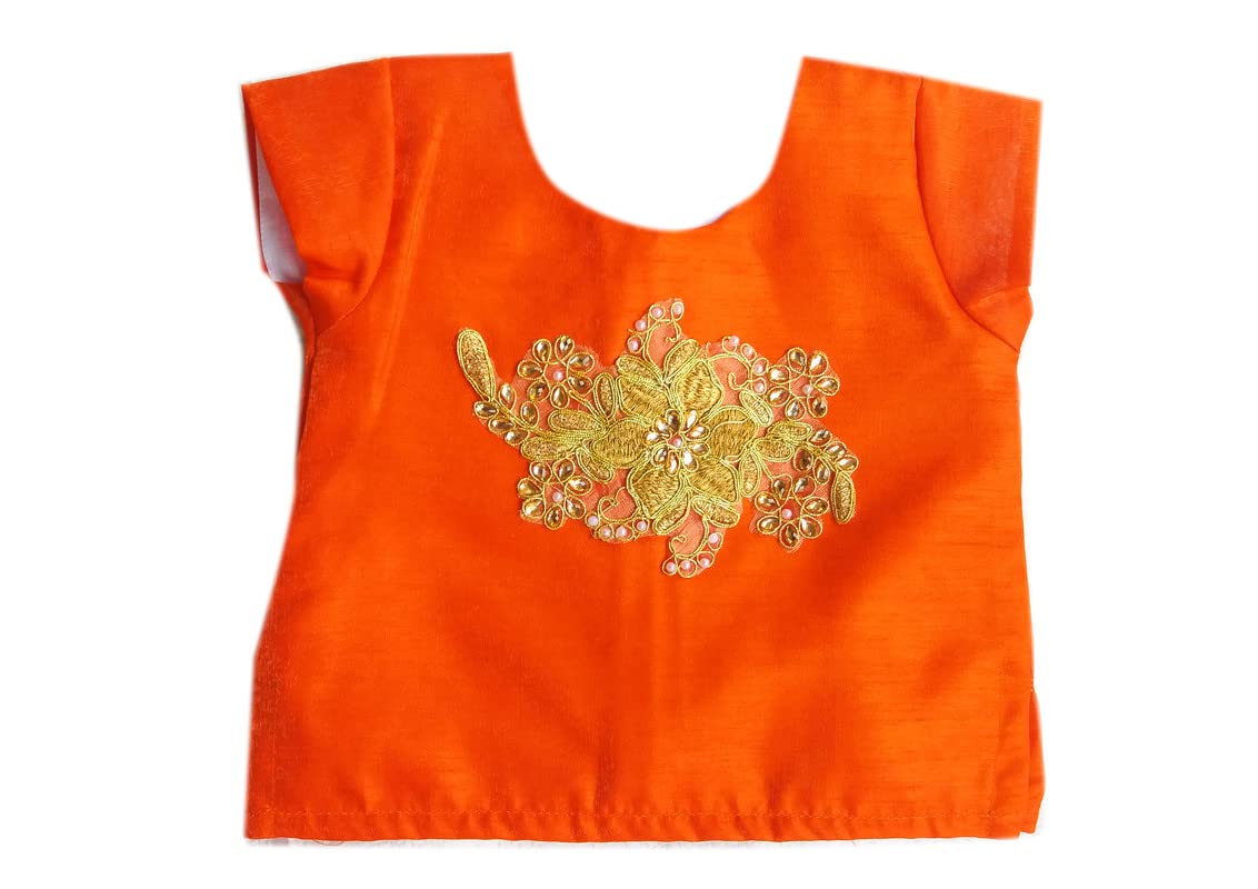 Stanwells Kids Lehenga Choli for Girls Cotton Silk Traditional Dress Ethnic Wear for Baby Girls Readymade Embroidered Kids Lehenga for Girls Kerala South Indian Pattu Pavadai Langa for Kids offers donot miss