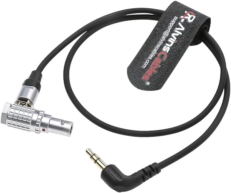 Alvin's Cables Timecode Cable for Tentacle Sync Timecode Generator to ARRI Alexa Sound Devices 3.5mm TRS to 5 Pin Cable 50cm| 19.7inches