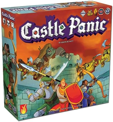 Castle Panic 2nd Edition | Family Board Game | Board Game for Adults and Family | Cooperative Board Game | Ages 8+ | for 1 to 6 Players | Average Playtime 45 Minutes | Made by Fireside Games