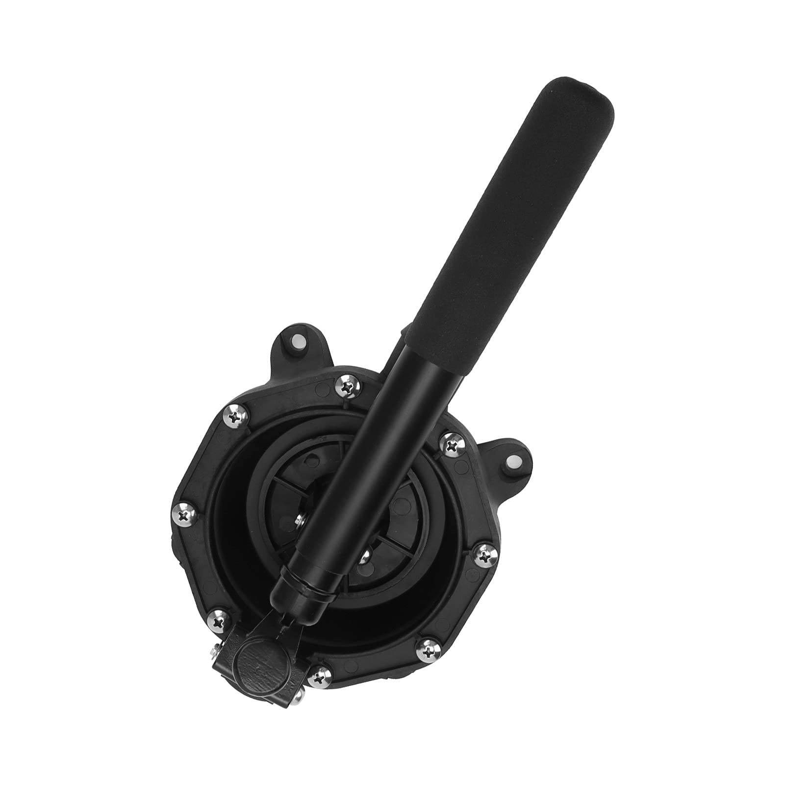 Manual Diaphragm Pump with Aluminium Handle | Autoadescante, adatto per uso marino, dimensioni compatte, flusso di 720 GPH, compatibilità con tubo da 33 mm