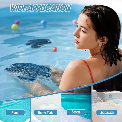 MTWEAR Hot Tub Scum Absorber, Hot Tub Accessories，Hot Tub Scum Sponge for Hot Tub Oil Absorbing Sponge for Hot Tub Skimmer, Hot Tub Sponge Scum Remover (Turtle) — view 4