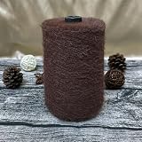Suéter de terciopelo de doble cara, bufanda tejida a mano, para otoño e invierno 500 g