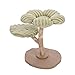 TIAKI Nature Kratzbaum Flora | Kompakter Kratzbaum für Katzen | gepolstertes Kuschelbett mit gewölbten Blütenblättern | mit Sisal umwickelter Holz-Stamm | Höhe: 63cm