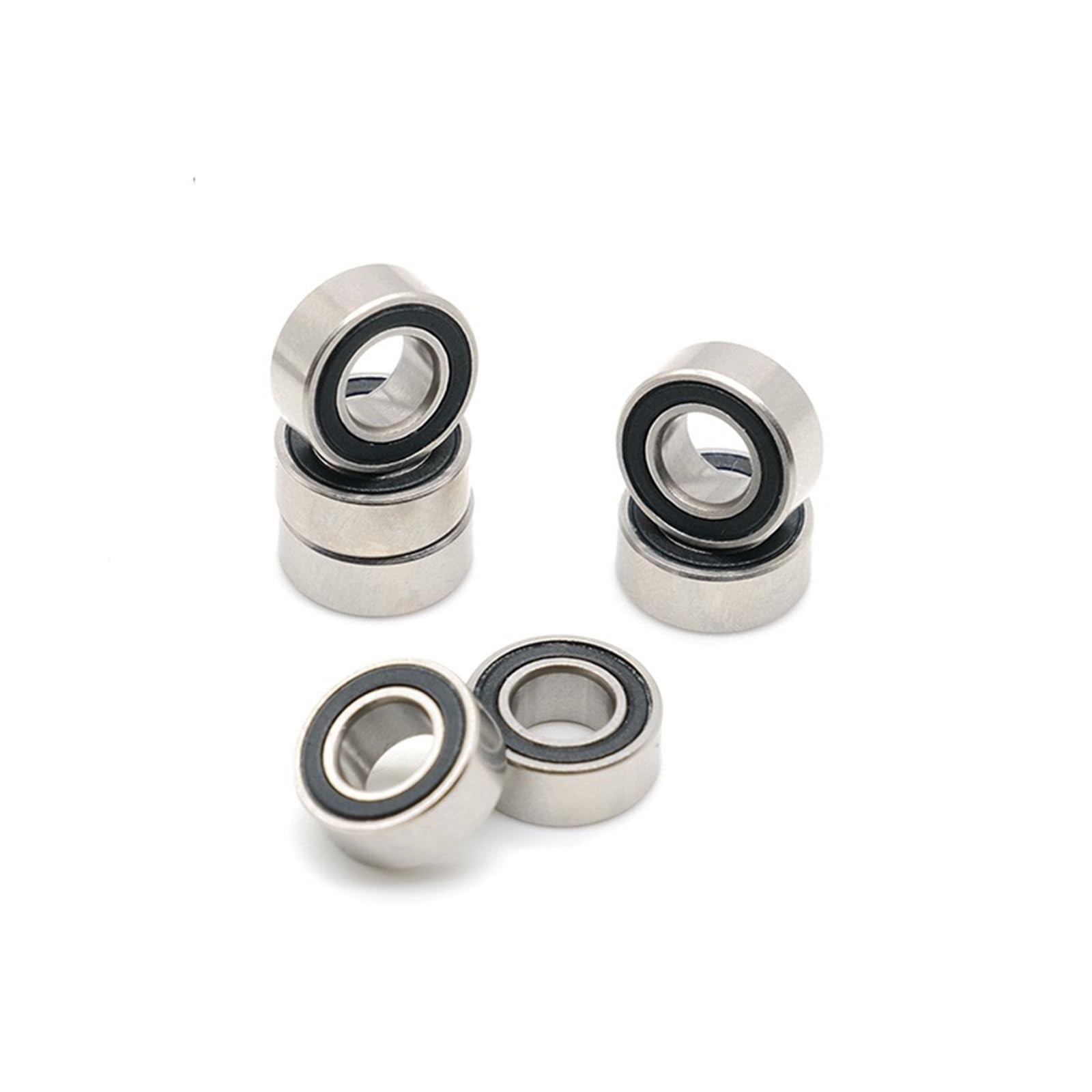 RCGKNNMUZ MR105RS Bearing 5x10x4 Mm MR105 RS 2RS Ball Bearings MR105-2RS Black Sealed 10Pcs