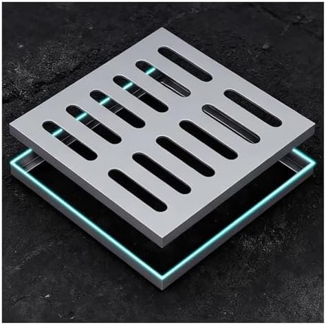 Stainless Steel Drain Grate Covers for Outdoor Use, Heavy-Duty Rust-Proof Removable Grilles, 4x4 to 20x20 Sizes, Ideal for Patios and Yards (35x35x3cm)