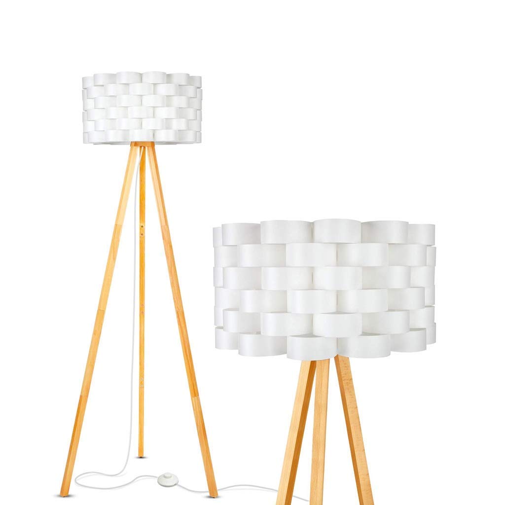 Floor Lamps,Indoor Lighting Standing Light LED Tripod Floor Lamp Contemporary Design for Modern Living Rooms Soft Ambient Lighting Tall Standing Light Easel Survey Lamp for Bedroom Office H60inchs Flo