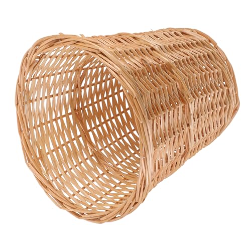 ROMISBABA Panier à Déchets Osier Tressé Naturel Poubelle Décorative pour Salon et Cuisine Robuste et Écologique Style Pastoral Élégant Multi-usage pour Maison
