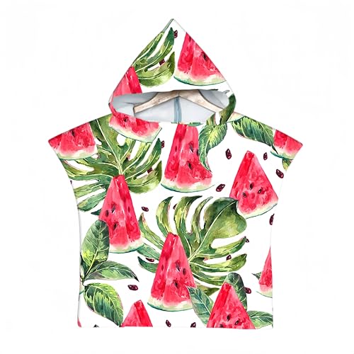 Proumhang Poncho de Surf/Baño/Piscina/Playa para Niños,Toalla de Microfibra con Capucha,Toalla de Playa con Capucha,Watersport Capucha Poncho Toallas para Niños Niñas Modo 10 75x60cm