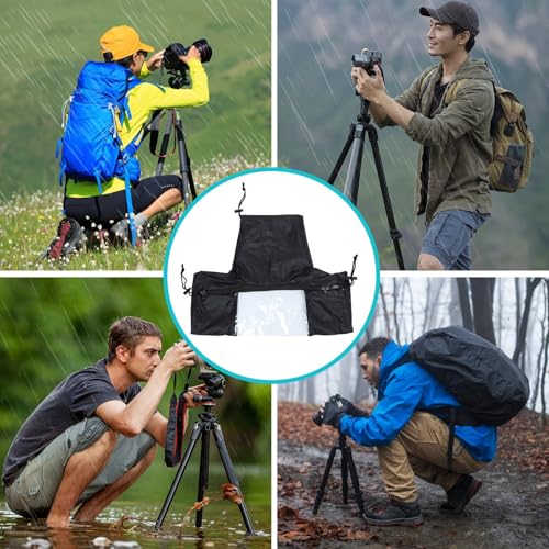Funda de lluvia para cámara DSLR impermeable negra resistente al viento de invierno 3