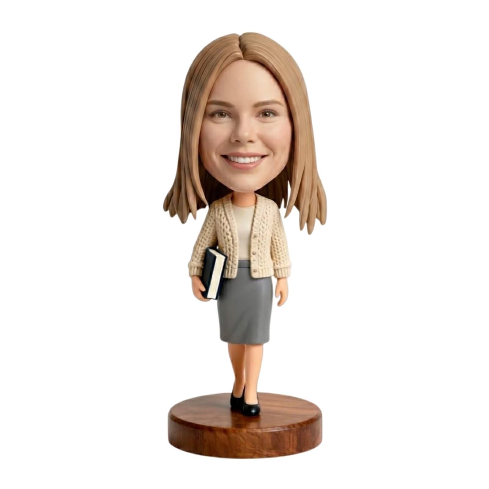 Muñeco Bobblehead personalizado de foto de arcilla 3D, estatua personalizada de regalo para amigos, familiares, seres queridos, colegas, cumpleaños, Halloween, Acción de Gracias, Día del jefe